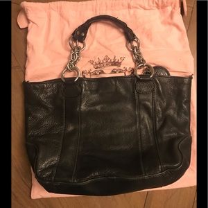 Juicy Couture Leather Shoulder Bag Tote
